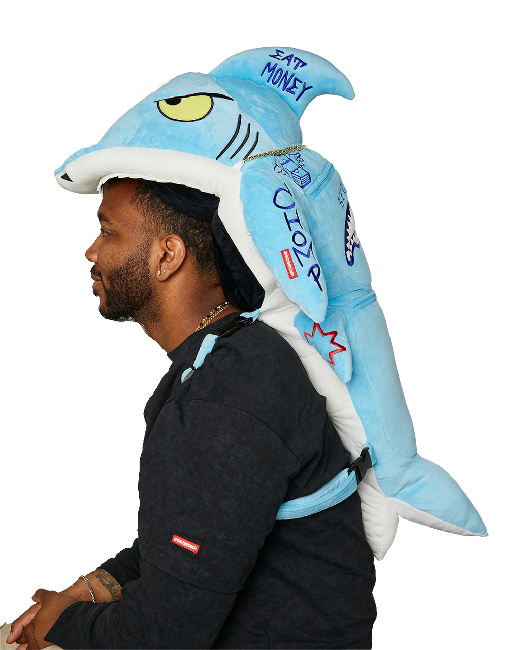 STUFFED SAVAGE HOODY BACKPACK SHARK